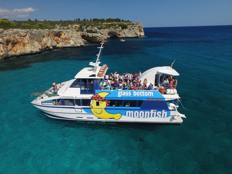 Glass Bottom Boat Tour from Porto Cristo